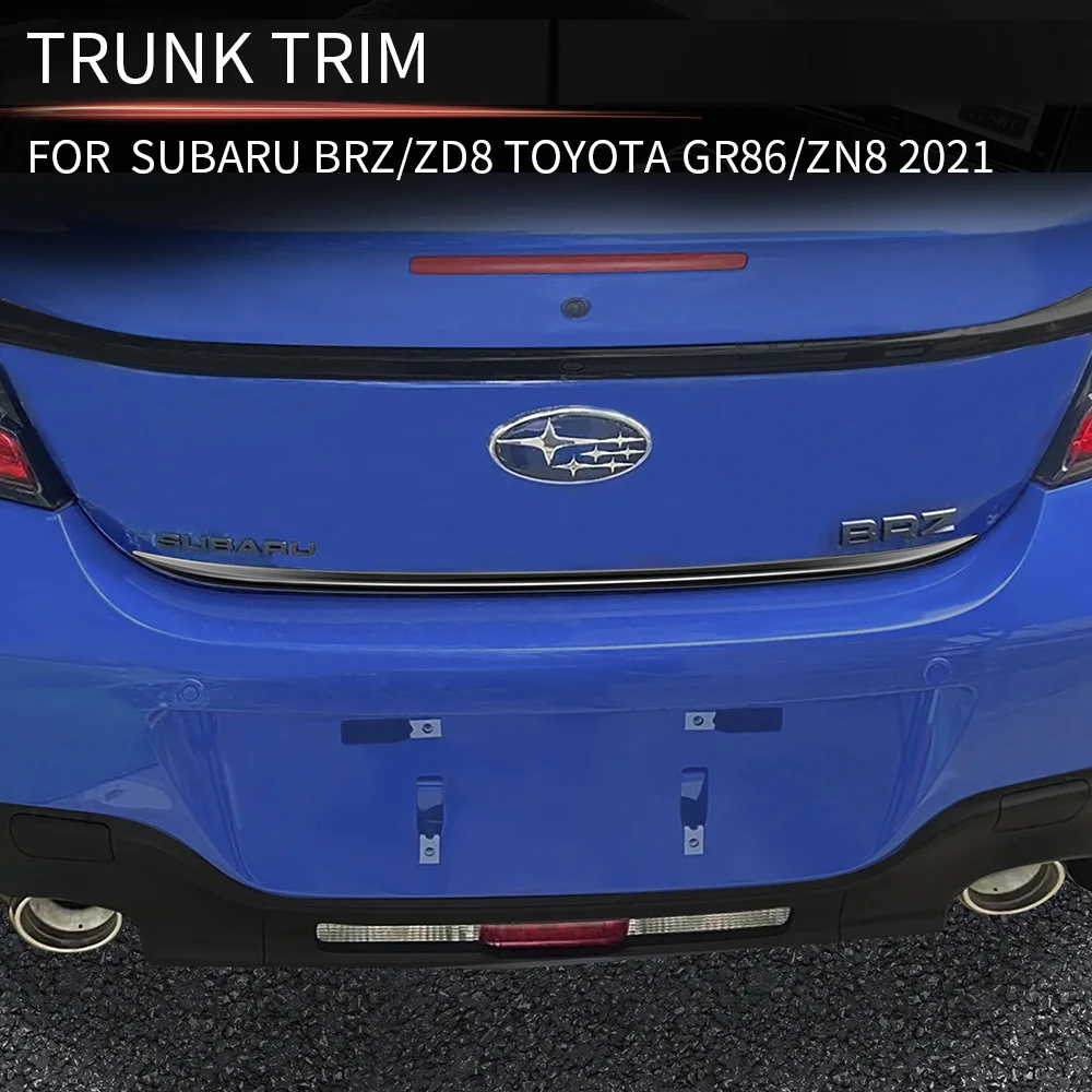 

Steel Chrome Rear Door Trunk Tail Gate Lid Strip Cover Trim Fit For Subaru BRZ Toyota GR86 2021 2022 2023 2024 Car Accessories