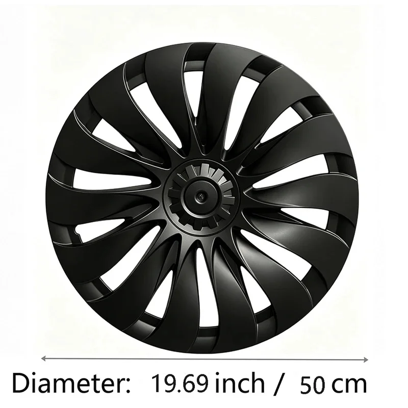 High Quality 4PCS 18 Inch Hub Cap Wheel Cover Set Black Hubcaps Replacement 2026