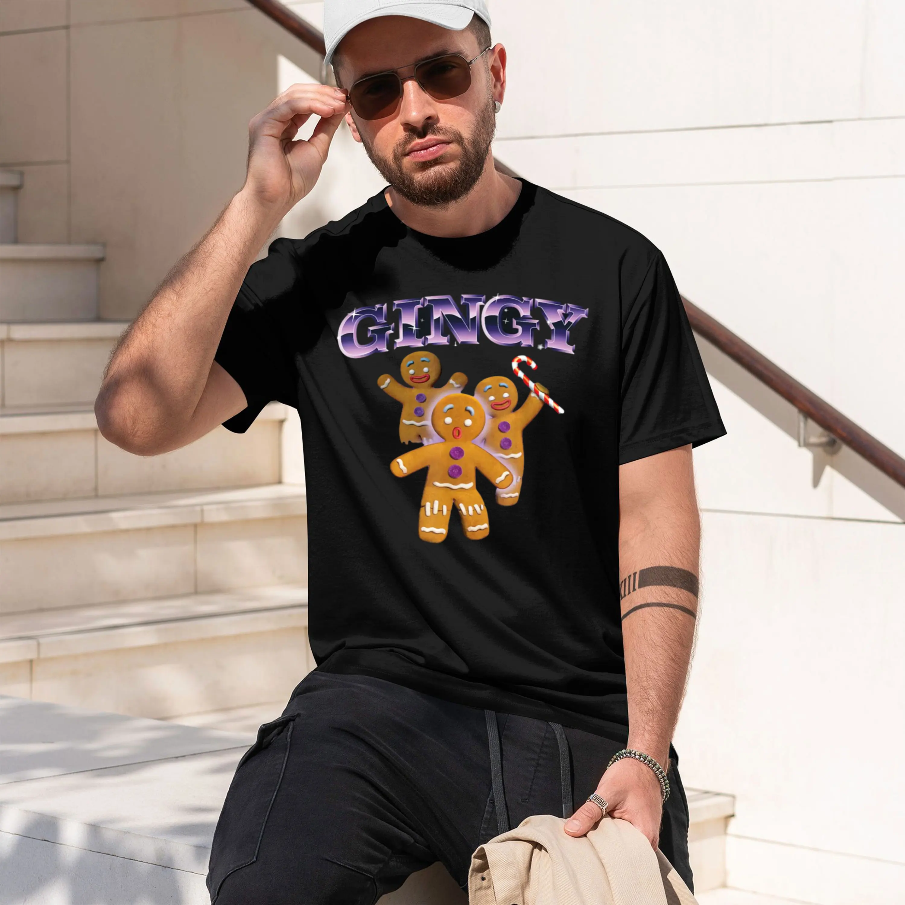 Mens Fashion In The 90S - Kaos Retro Kolase Gingy 90S, Kaos