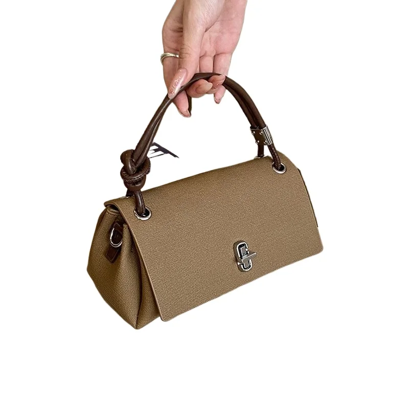 

[Yayun Style] New Women's Light Luxury Simple Style One Shoulder Crossbody Small Square Bag Universal Versatile Niche Handbags