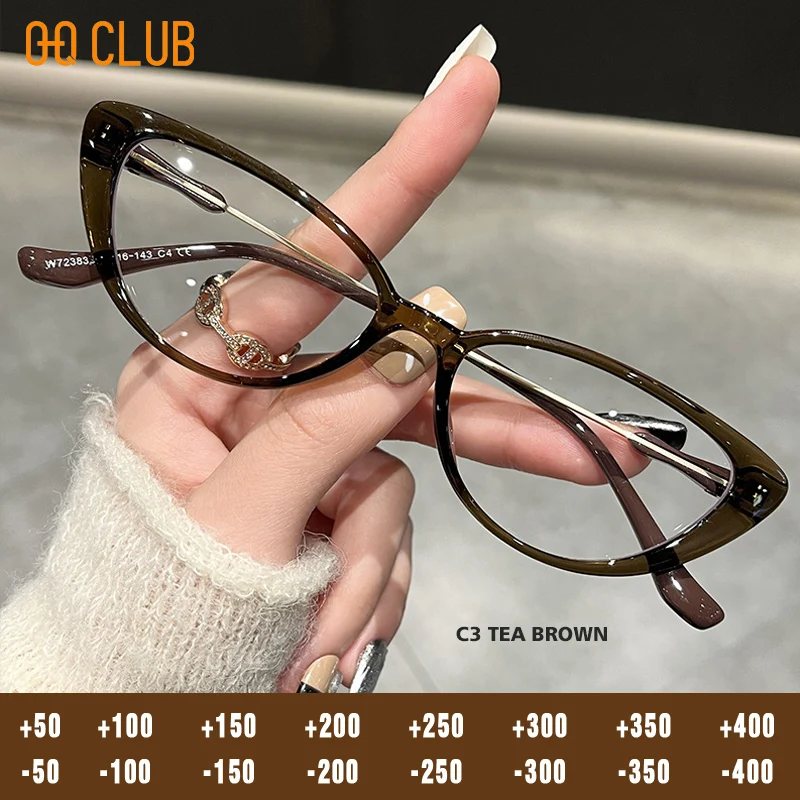 O-Q CLUB Women's Grade Glasses Men Optical Lenses Transparent Eyepieces for Reading Lunettes Myopia Eyeglasses Photochromic Lens