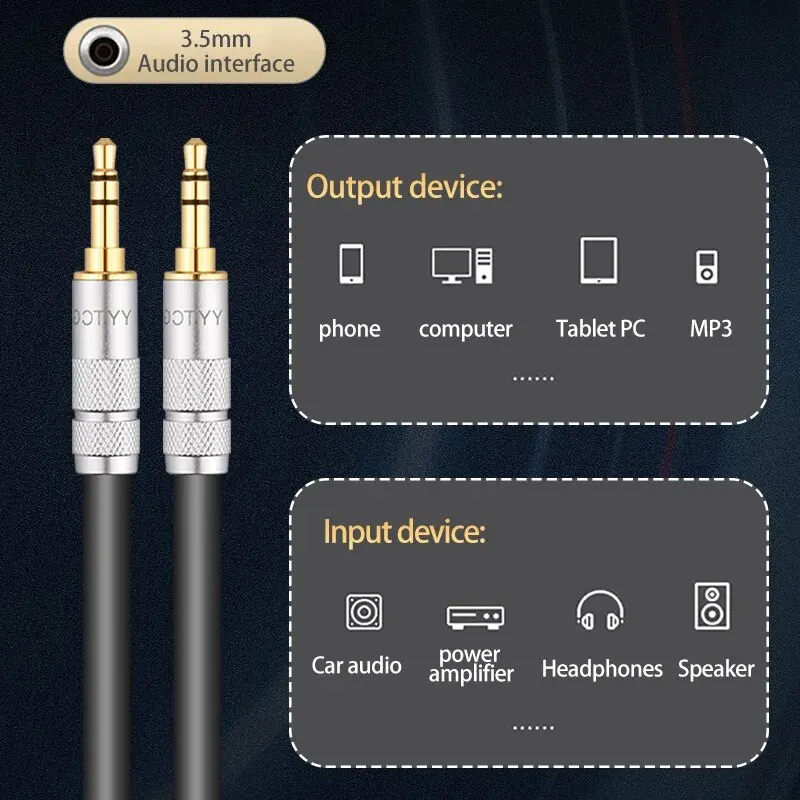 YYTCG Audio Extension Cable Jack 3.5mm Male to Female 3.5mm Male to Male Audio Aux Cable For Iphone Headphones Speaker Extender