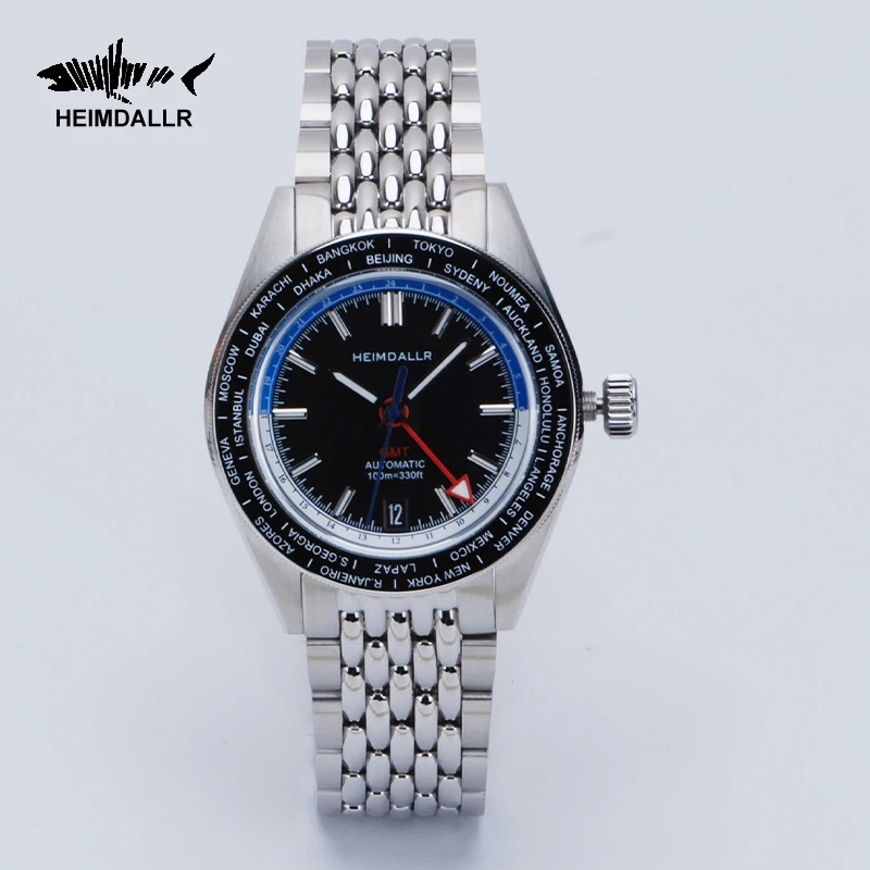 

HEIMDALLR Original Design Fashion GMT Sports Watch For Men Japan NH34 Automatic Mechanical Sapphire Glass 200m Waterproof Reloj