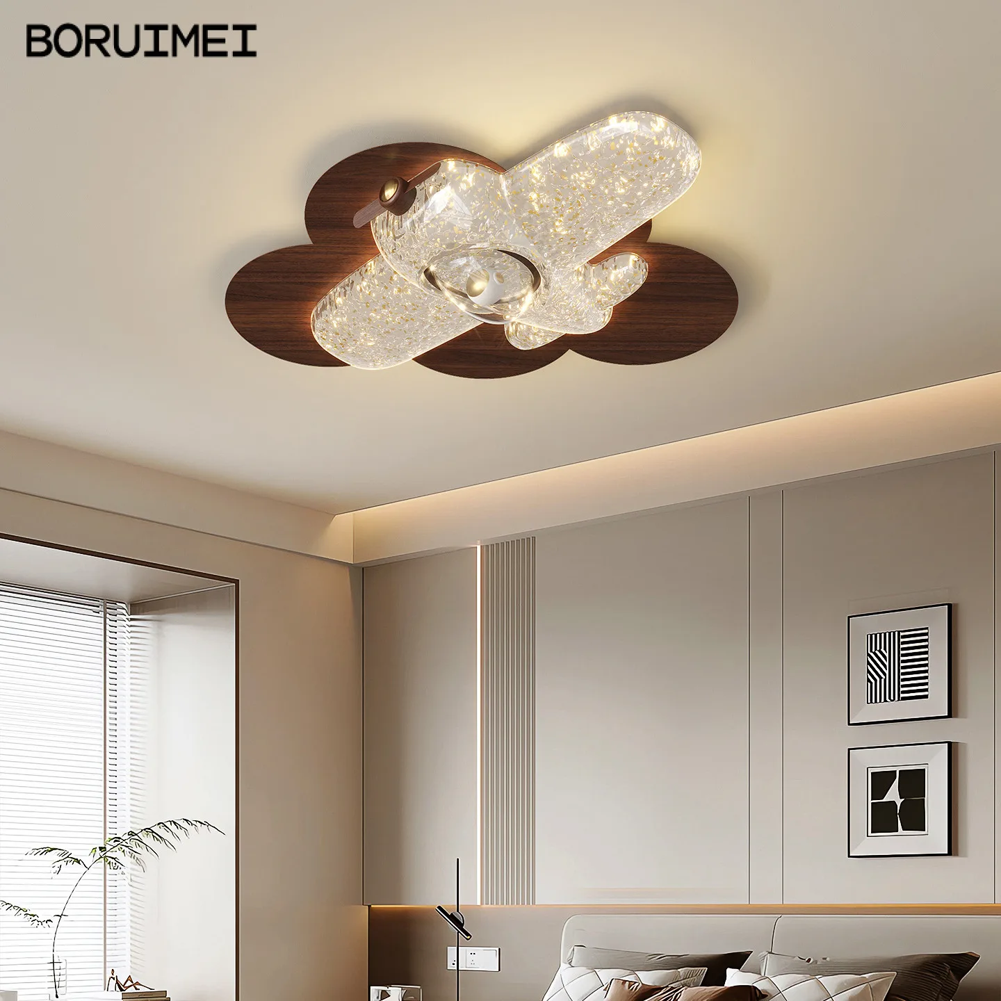 Creative Led Airplane Ceiling Light Children's Room Bedroom Light Luxury Ceiling Lamp Simple Modern Home Interior Lighting Lamps