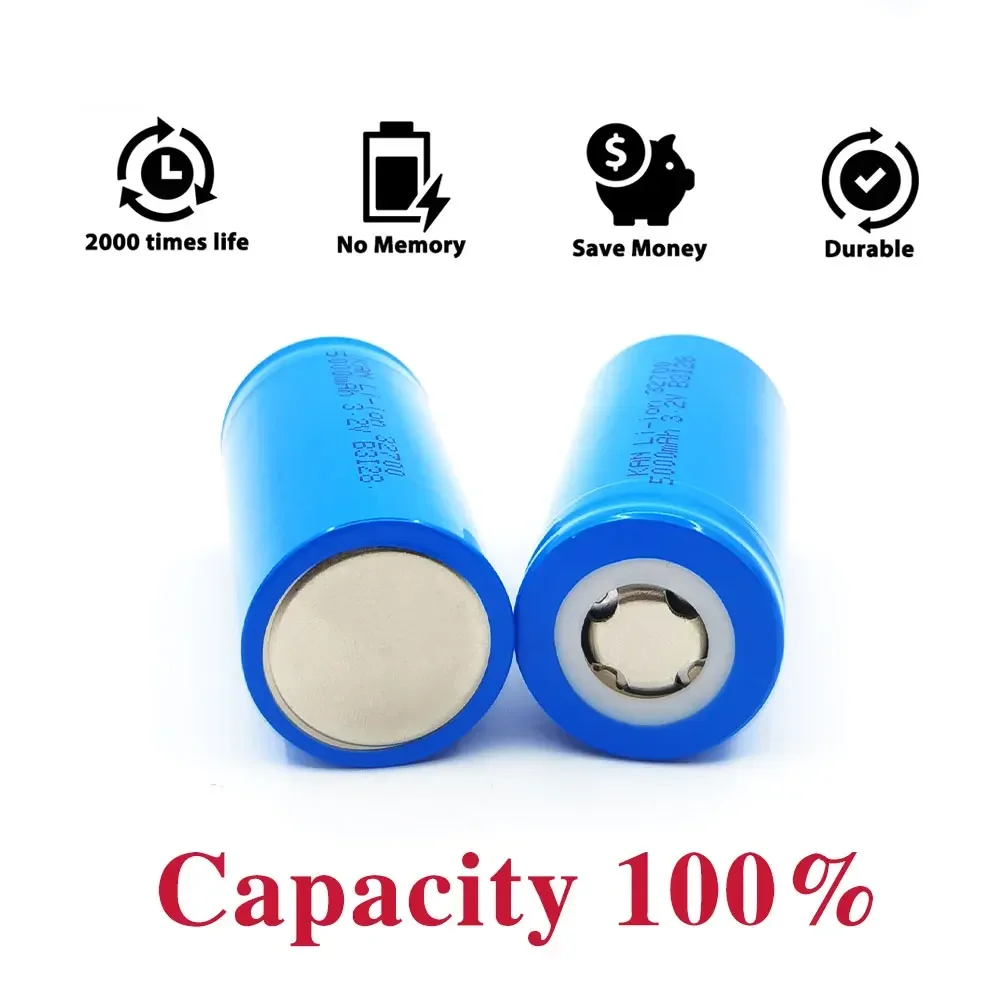 100% Original 32700 5000mAh 3.2V Lifepo4 Rechargeable Battery, Professional Lithium Iron Phosphate Power Battery 5ah