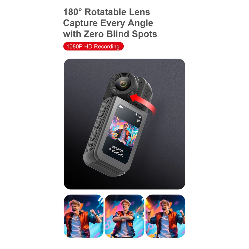S83 Мини-экшн-камера для большого пальца HD 1080P Ручная записывающая камера для правоохранительных органов Носимая карманная камера для видеоблогов Уличная камера