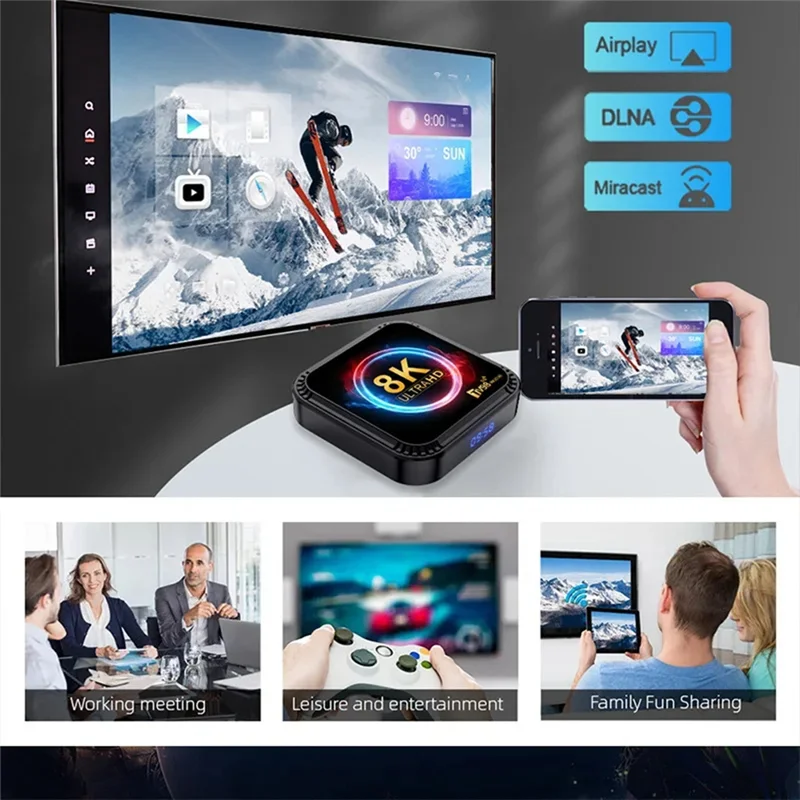 

TV98 RK3528 Smart TV Box Android 13 8K HD 2.4G&5G Wifi Media Player Mini Set Top Box-Y41A