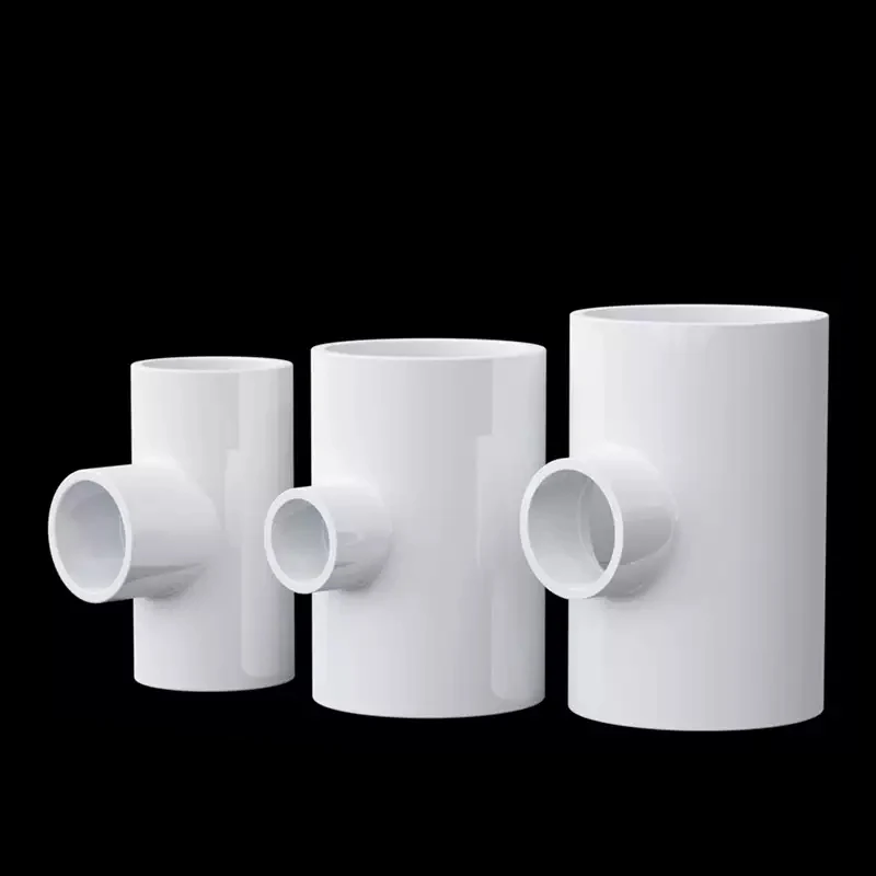 1PCS White Reducing 3 Ways Connector PVC Pipe Fitting Garden Water Fish Tank Connector 20/25/32/40/50/63/75/90/110/125/160/200mm