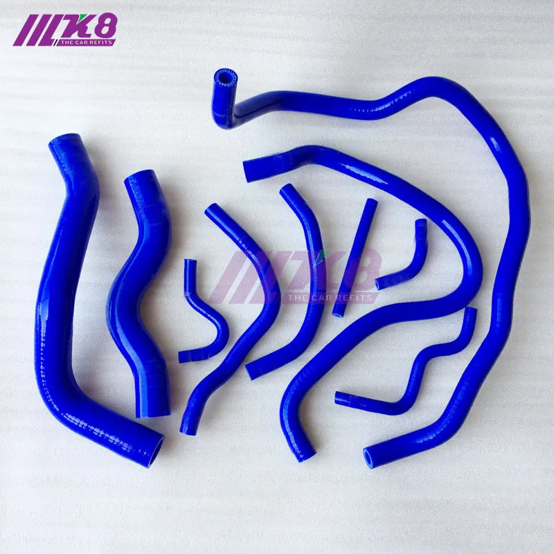 Silicone Radiator Coolant Heater Hose Fit For Honda  CIVIC MK9  2012 (10PCS) red/blue/black