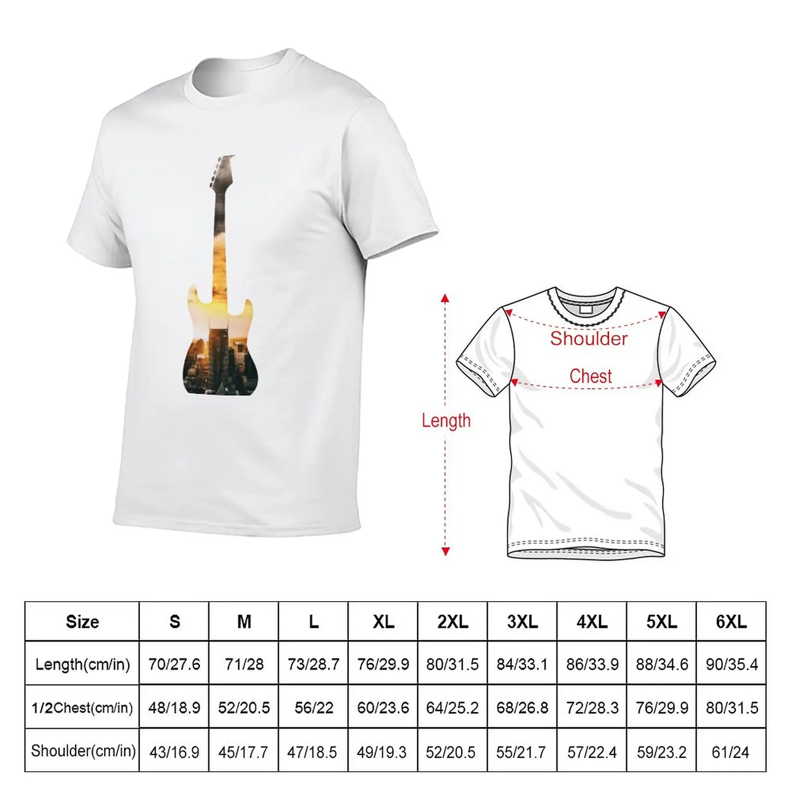 New guitar nashville music lovers T-Shirt graphic t shirt funny t shirt clothes for men