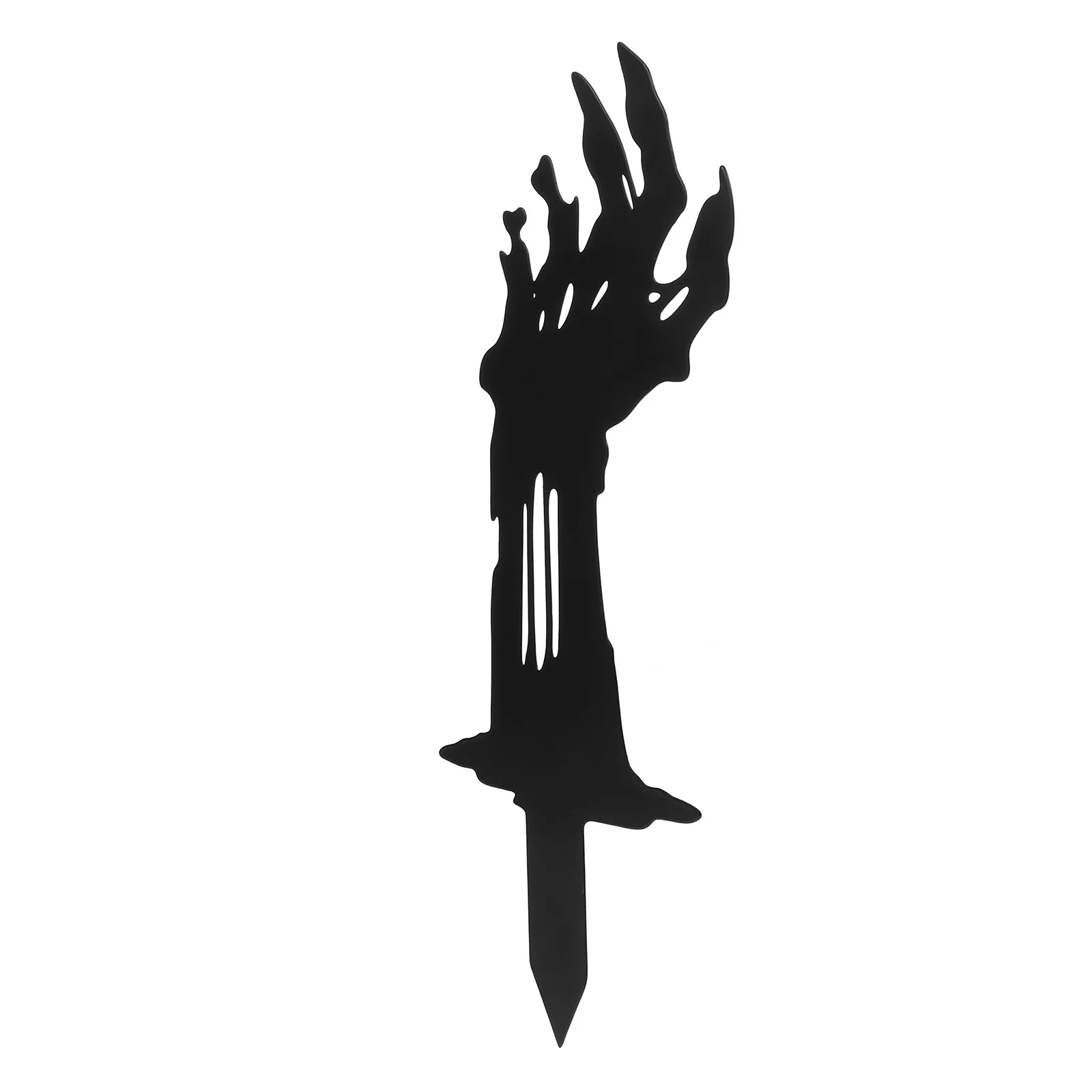 

Metal Hand Stake Halloween Decoration Garden Ornament Outdoor Fence Decor Lawn Insert Spooky Sign Haunted House