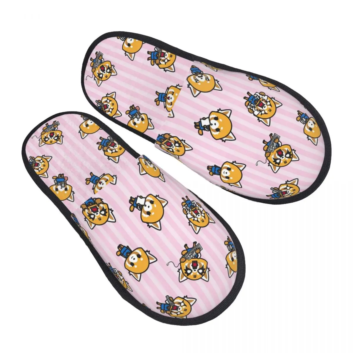 

Пользовательские агрессивные домашние тапочки Retsuko, женские удобные тапочки без шнуровки из пены с эффектом памяти и героями мультфильмов, спа-тапочки