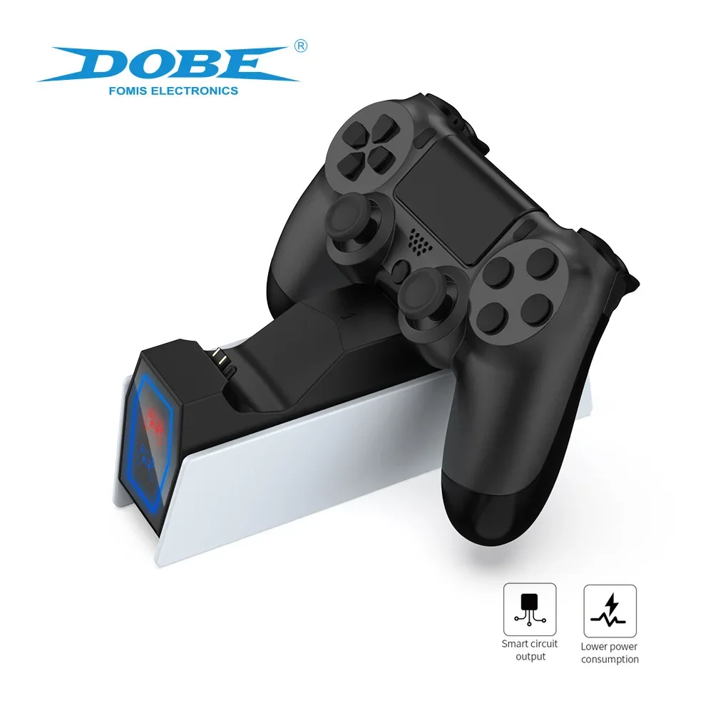 For PS4 Wireless Controller Touchpoint Dual Charge for PS4 SLIM/PRO Gamepad Charging Base with LED Light