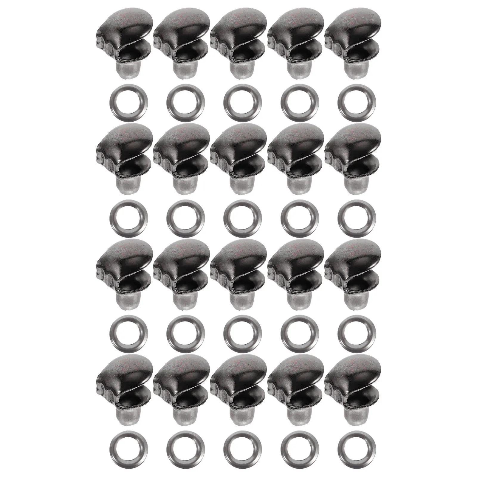 

20Pcs DIY Shoe Lace Buckles Brass Boot Hooks Replacement Fixing Kit Decorative Shoestring Accessories for Men Women Unisex