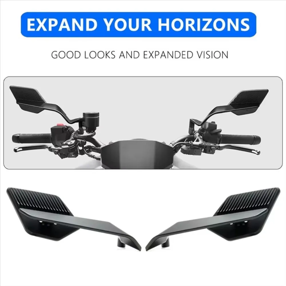 

Folding Side Rearview Mirrors Adjustable Plastics Rear Side View Mirrors Motorcycle Accessories Motorcycle Wind Wing Motorcycle