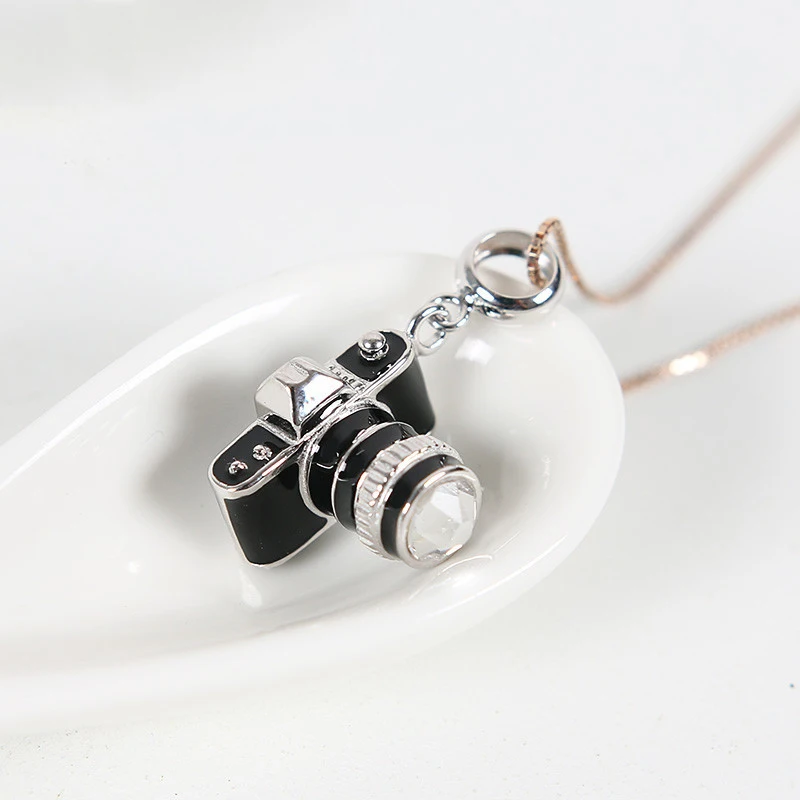 New Brand New925 Silver Motorcycle Charm Camera Sunglasses Exquisite Charm Pendant Fit for Original Bracelet DIY Women's Jewelry