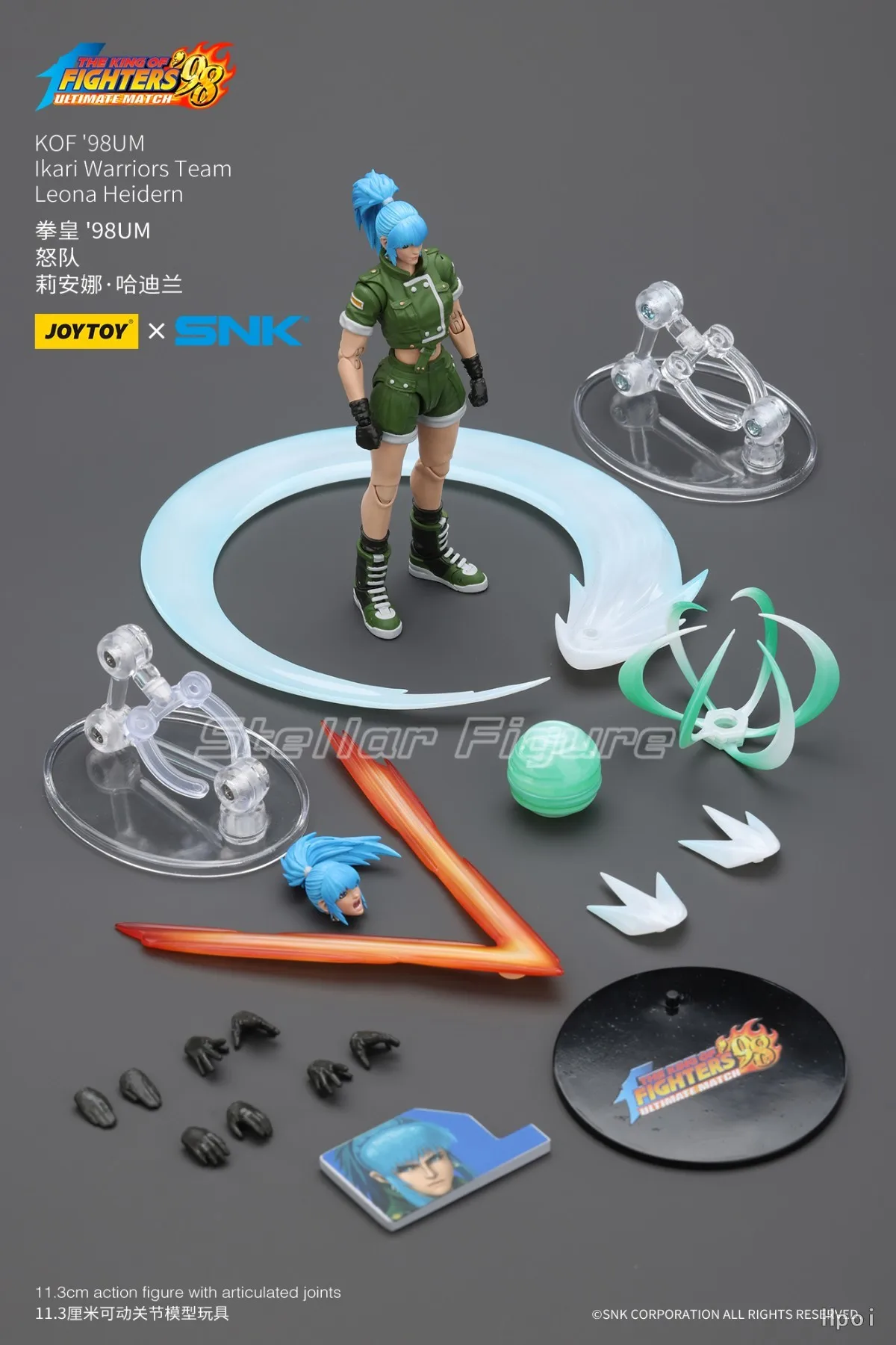 

【SF】JOYTOY SNK 1/18 фигурка KOF'98UM Ikari Warriors Team Leona Heidern Модель игрушки Подарки Коллекция украшений