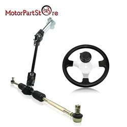 Steering Wheel Assembly Set 110cc - 140cc Go Kart 445MM Rod Rack Adjustable Shaft