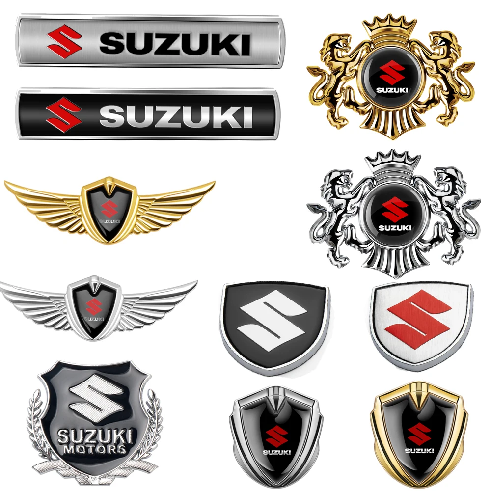 Emblema Metálico Decorativo para Coche, Adhesivo para Maletero, Guardabarros, para Suzuki Swift, Samurai, Vitara, Alto, AX100, Liana