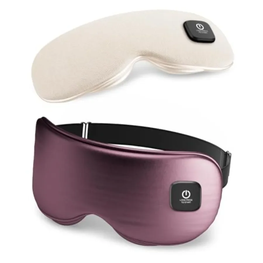 

Heated Eye Mask - Cordless Eye Mask for Dry Eyes, Eye Relief, Improved Sleep, Washable Eye Heating pad for Travel and with Repl