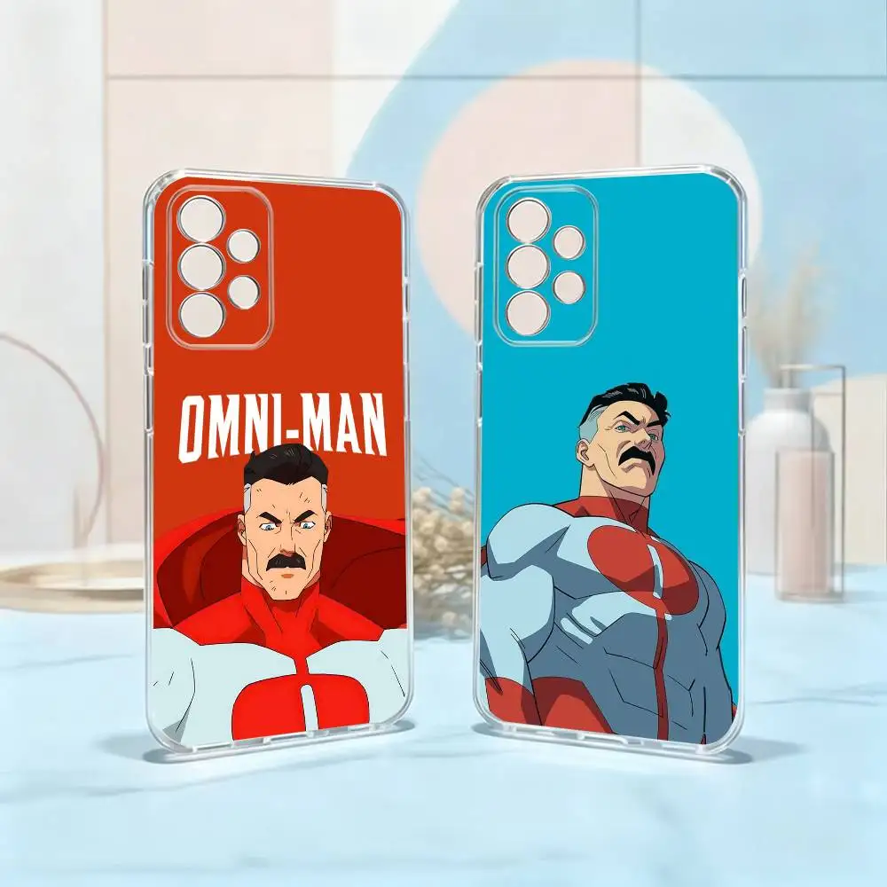 I-Invincible O-Omni-Man  Phone Case Transparent Silicone Soft For Samsung S25,S24,S21,S22,S23,S30,Ultra,S20,Plus,Fe Gift