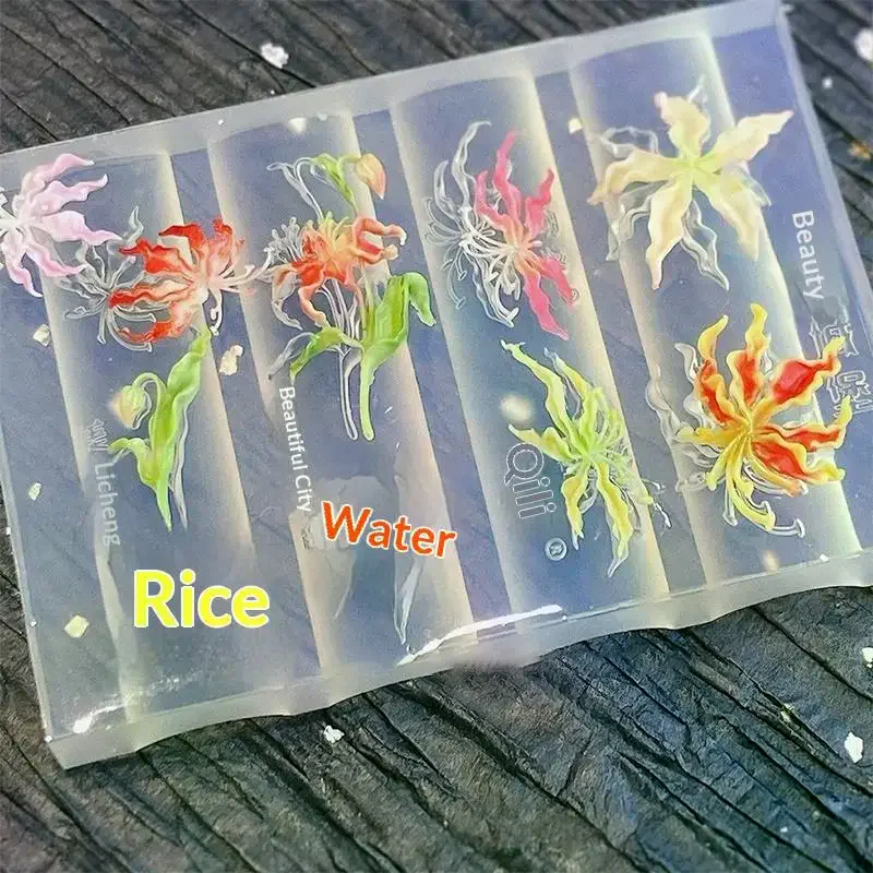 

Cartoon Silicone Nail Art Mold Cute Rabbit Bow Relief 3D Transparent Nail Template Nail Art Decorations Manicure Tool DIY