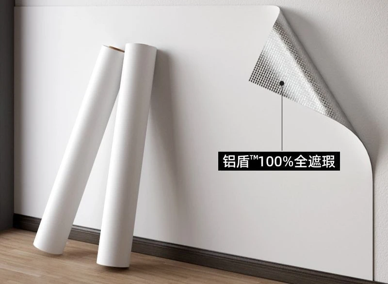 2 Rolls 10m White Wallpaper, Self Adhesive Waterproof Sticker for Bedroom, Rental Home Wall Cover Up, White Wall Decor