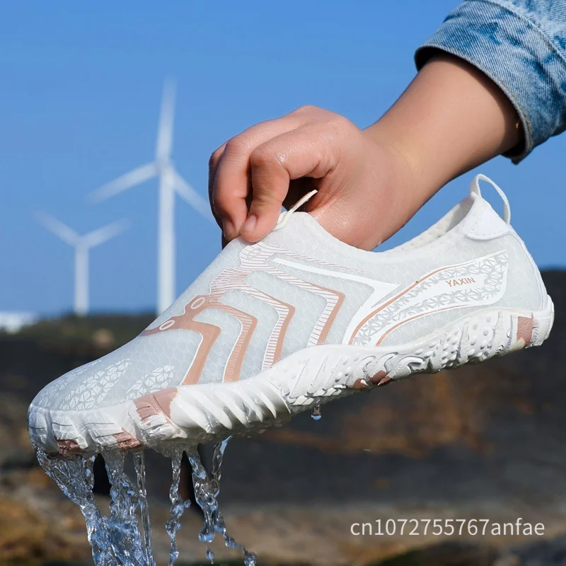 

Унисекс дышащие пятипальцевые аквашузы для плавания и фитнеса, быстросохнущие, для активного отдыха, кроссовки для пар с резиновой подошвой