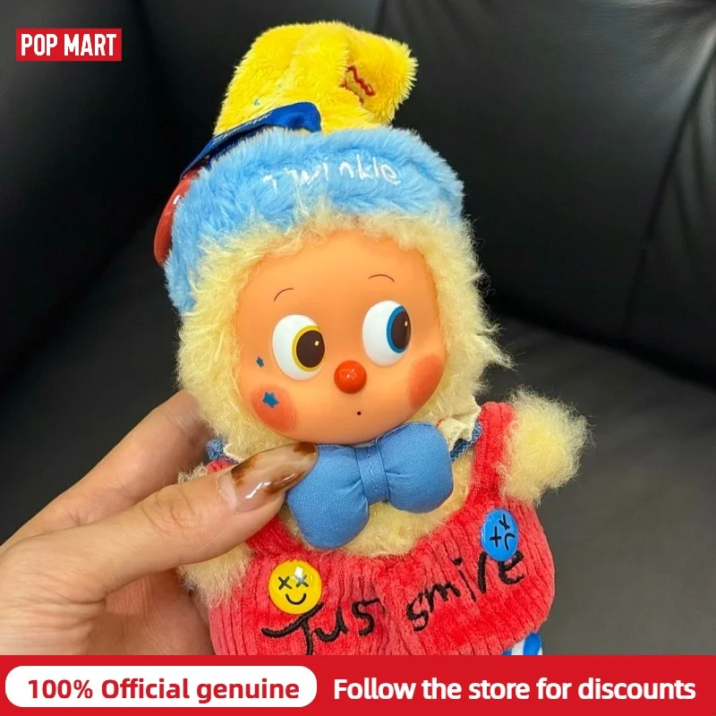 حقيقي POPMART لماذا سلسلة جدية جدا أفخم صندوق أعمى لهب مهرج عمل الشكل حقيبة قطيفة قلادة Kawaii لعبة هدية الكريسماس #3