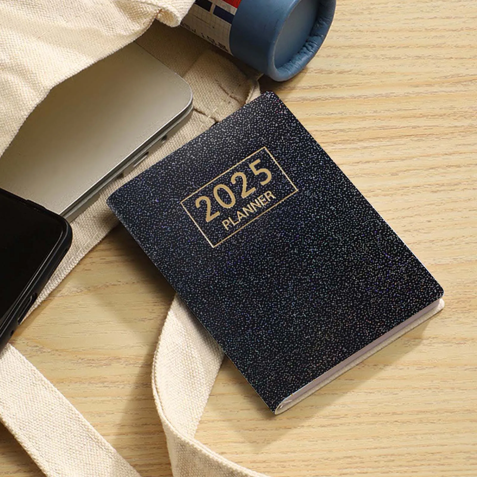 A7 2025 Mini Notebook with Calendar Portable Pocket Notepad Diary Planner Memo Pads for Office School Stationery Accessories