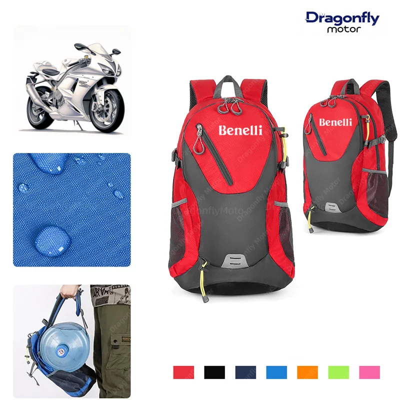 Mochila impermeable de gran capacidad para hombre y mujer, mochila Ideal para senderismo y ciclismo, Benelli TRK 502 502X TNT 125 300 600 Leoncino