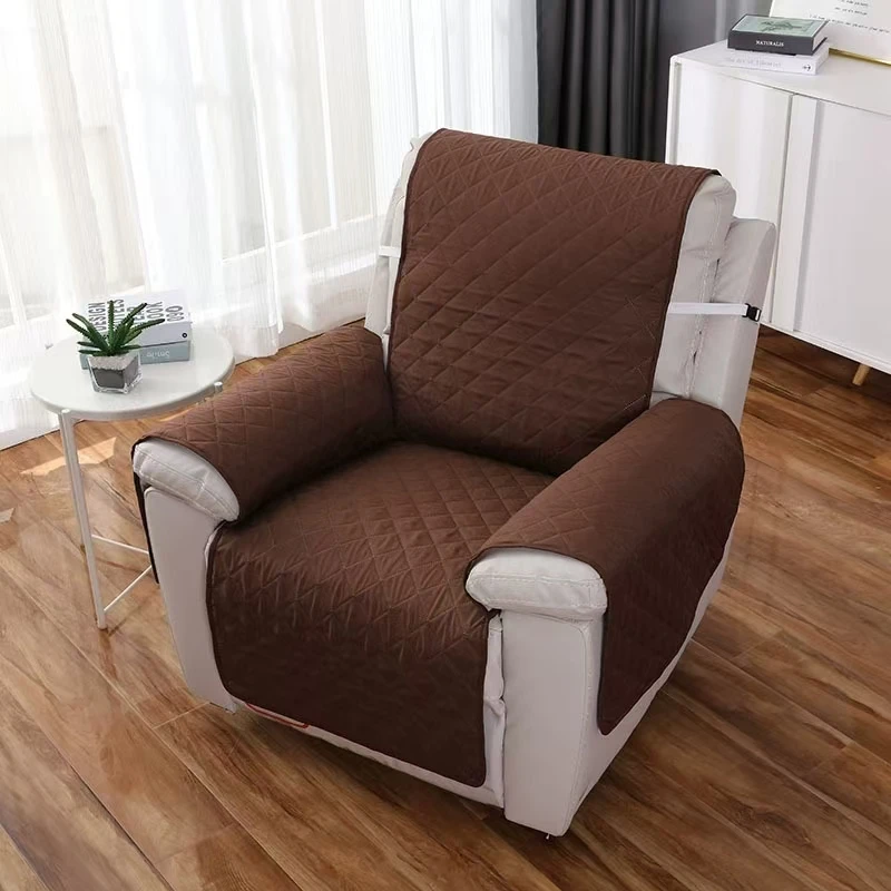 1 Seater Recliner Sofa Cover Pet Dog Kid Mat Armchair Furniture Protector Washable Anti-slip Recliner Chair Cover For New Year