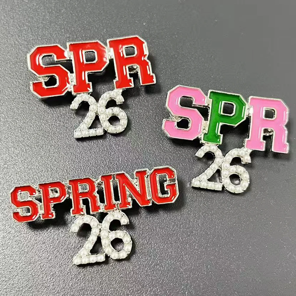 2pcs Alpha & Delta SPR 26 & SPRING 26 Sorority Brooch