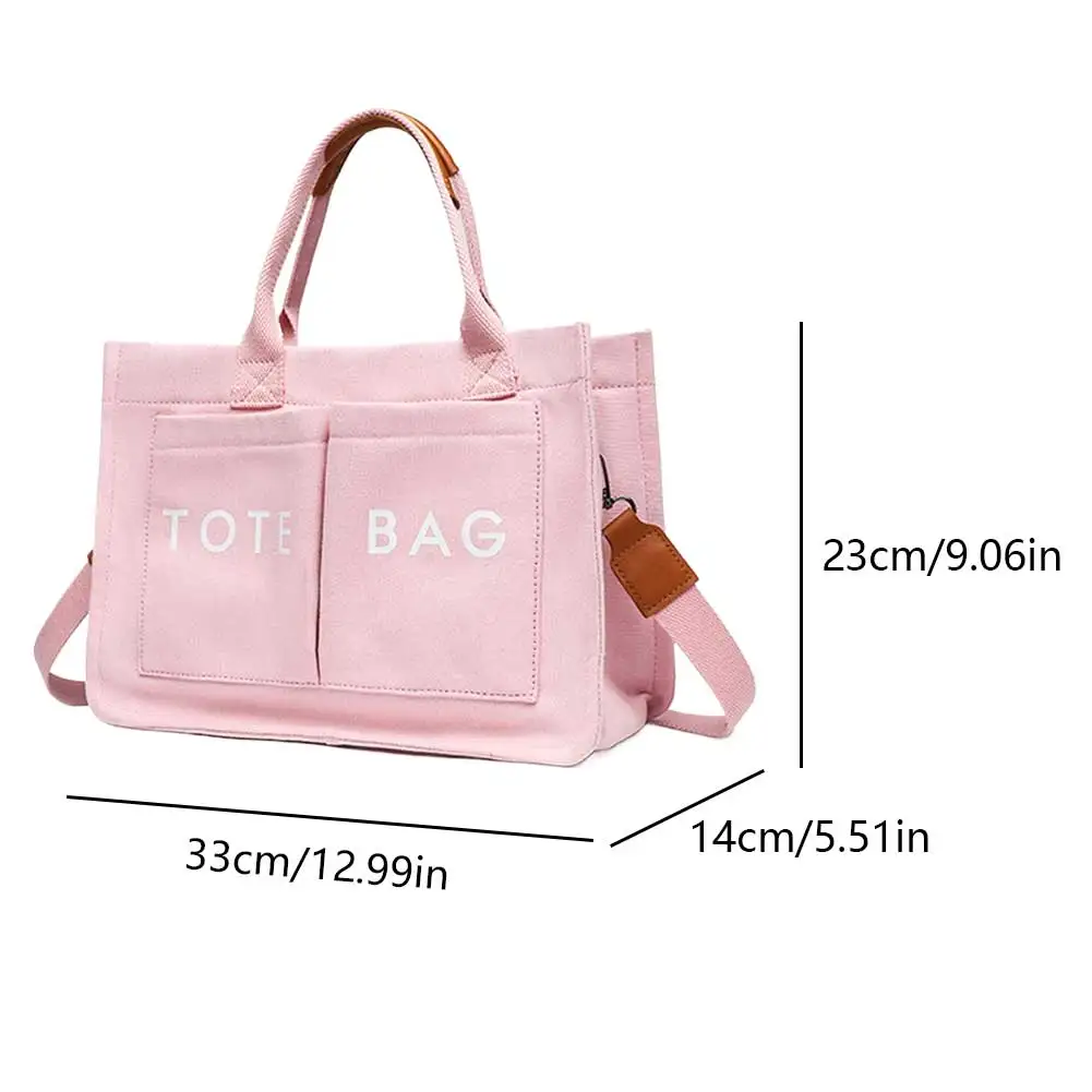 

Women Canvas Trendy Tote Bag Large Capacity Stylish Handbag Versatile Laptop Shoulder Bag Shopping Holiday Party Shoulder Bag