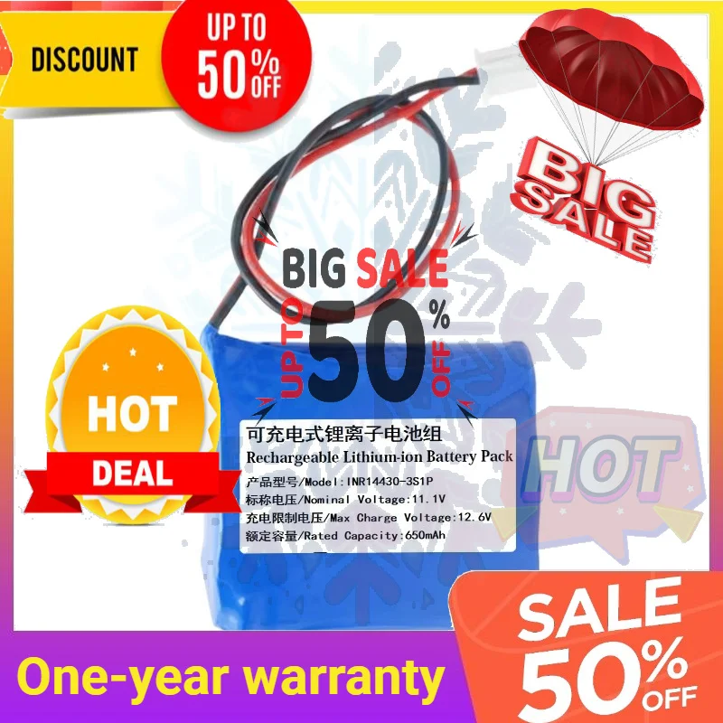 SWZY 11.1V 650mAh For Ecovacs Window Treasure W710 W730 733 WRN60 TBW60 Battery Replacement