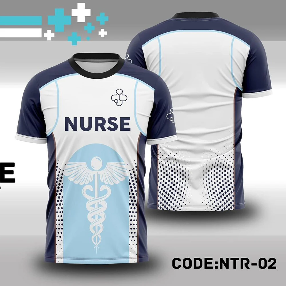Fashion 3D Print Nurse Doctor Uniform Loose Men's T Shirt Casual O-neck Women Short Sleeve Funny Cosplay Tee Streetwear Clothes