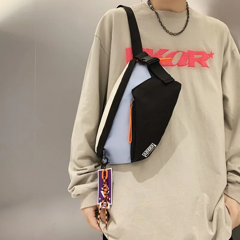 Brusttasche Damen Gürteltasche Streetwear Brusttaschen Multifunktionale Unisex Nylon Hip-Hop Hüfttasche Handytasche – Detail 16