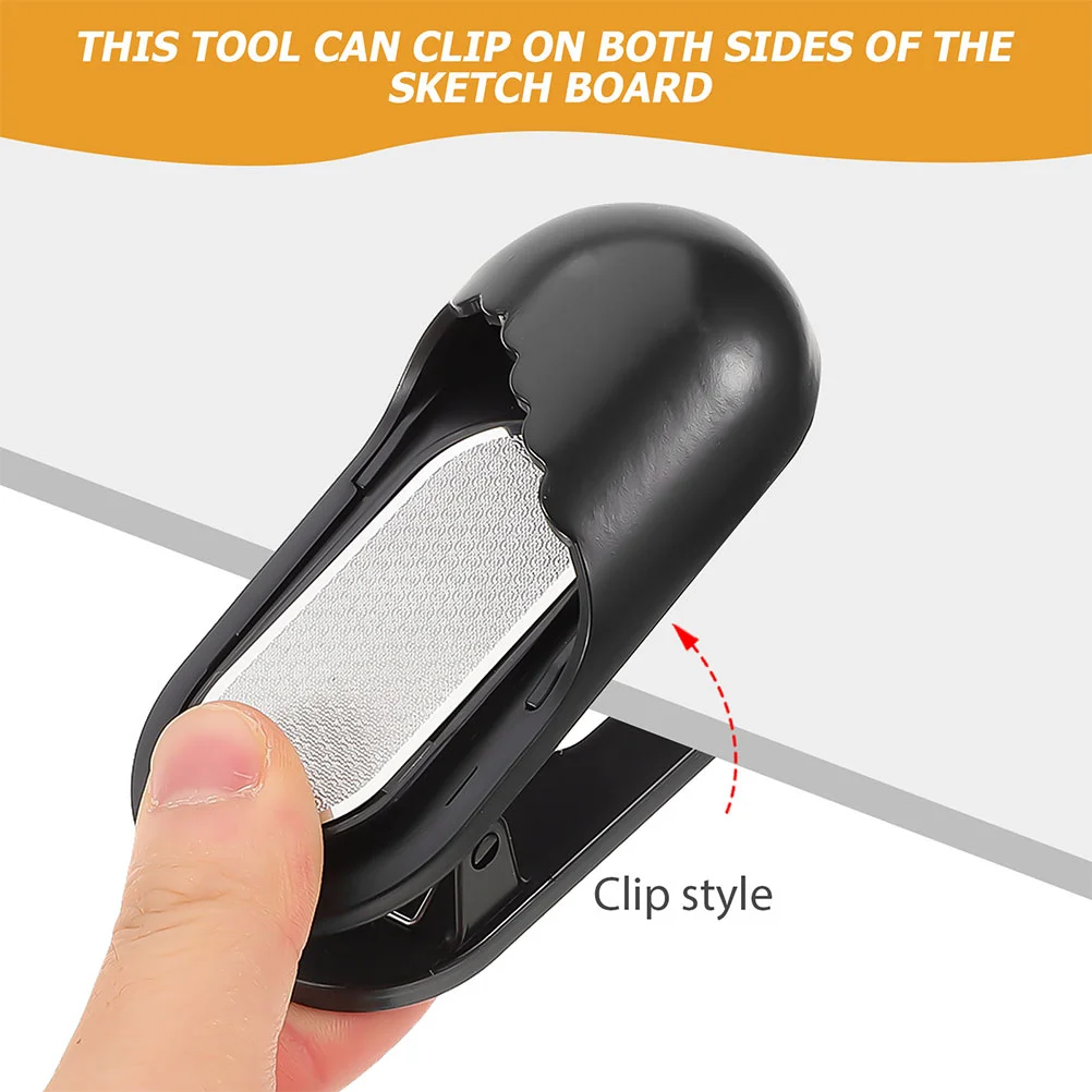 Sacapuntas de carbón para ojos, papel de lija para labios y aire, placa de acero inoxidable para Manual de artistas, 2 uds.