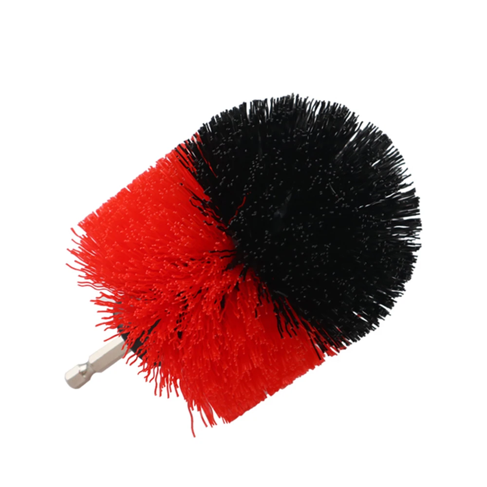 Tête de brosse de perceuse rouge, tournevis, brosse de nettoyage à sec, brosse de nettoyage, ensemble de brosses à buse, brosse à tournevis