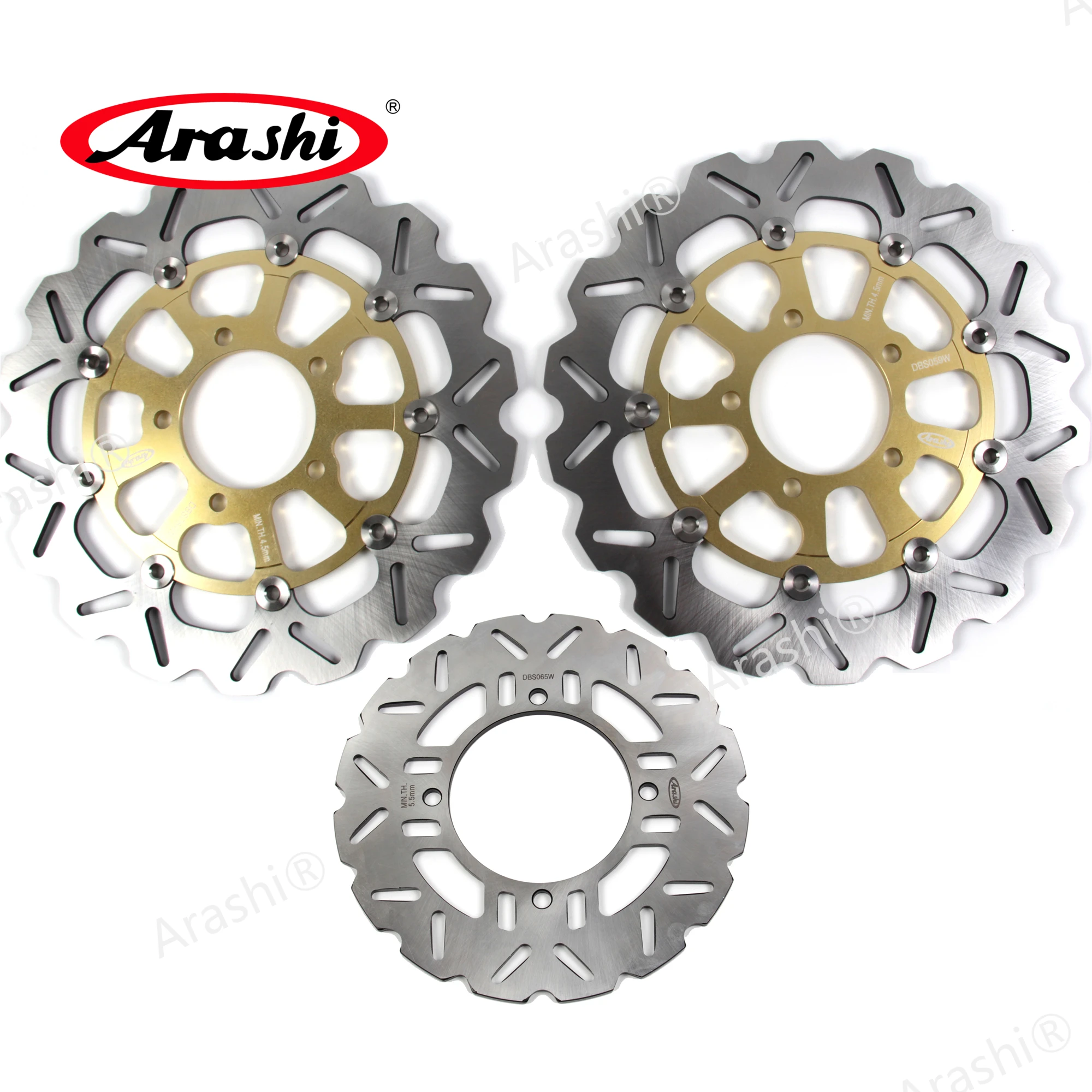 Arashi 1 Set Brake Disc For KAWASAKI Z1000 ABS 2014 - 2021 CNC Full Floating Front Rear Disk Rotor Z 1000 2014-2015 2016 2017