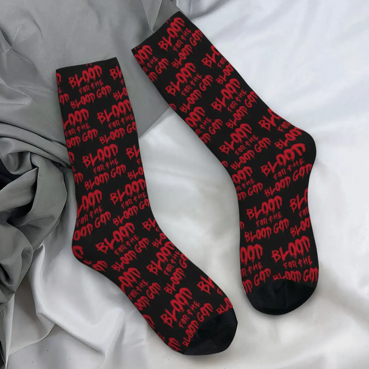 Warhammer 40k Horne Chaos God Graffetti Socks Winter Stockings Novelty Men Comfortable Socks Custom Cycling Non Slip Socks