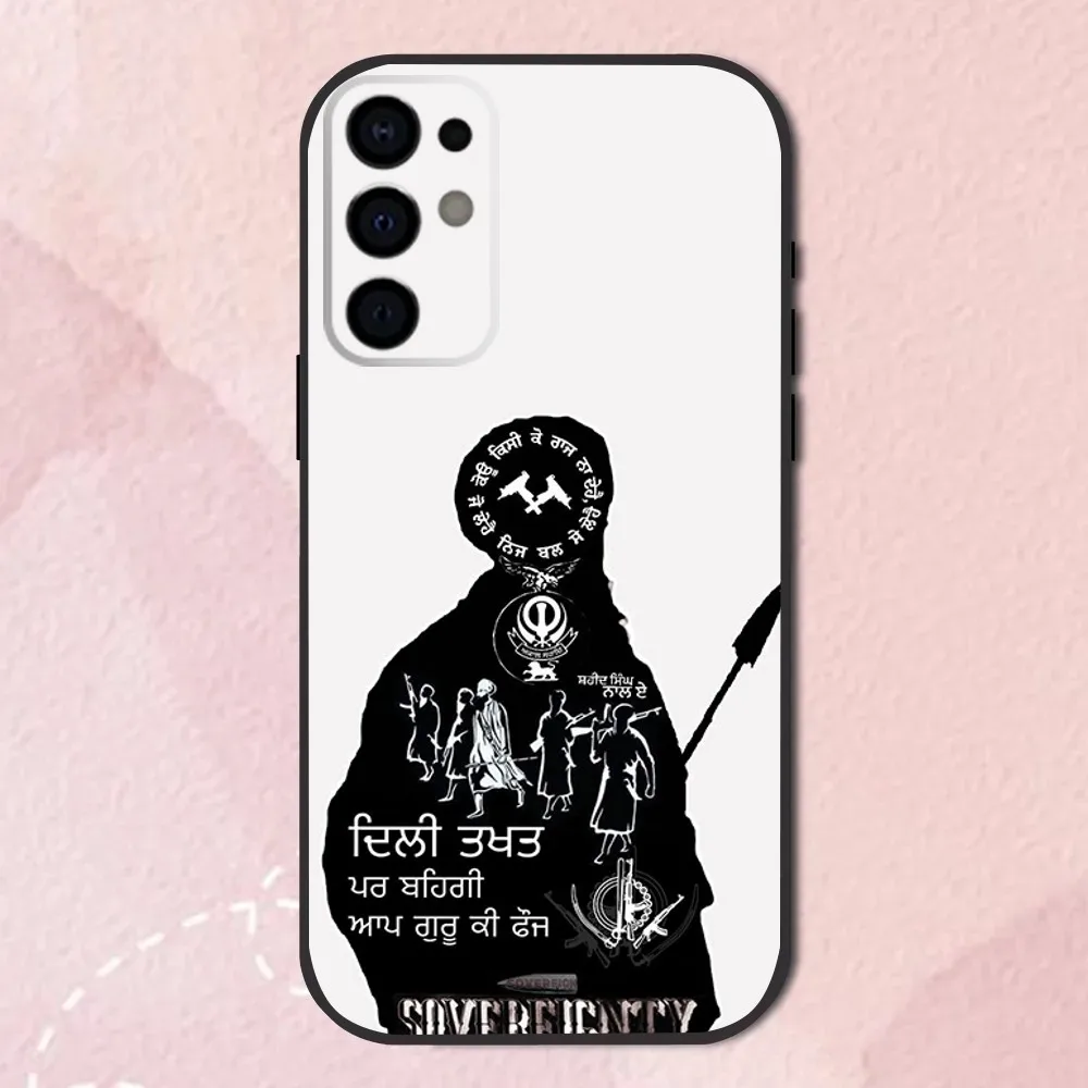 Sikh Khanda Sikhism Phone Case For Samsung S24,S21,S22,S23,S30,Ultra,S20,Plus,Fe,Lite,Note,10,9,5G Black Soft Cover