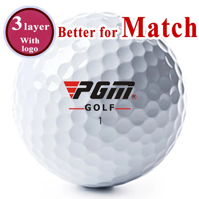 PGM 30 pcs Professional Match Level 3 Layer Golf Balls with Mark Metal Storage Basket Resilient Rubber Club Swing Trainer Ball