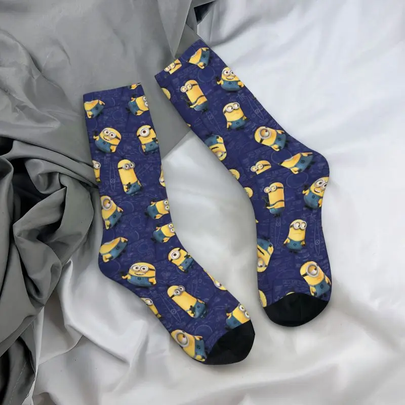 Custom M- Minions Emotions calzini da uomo Unisex Cool M- Minions primavera estate autunno inverno Dress Socks