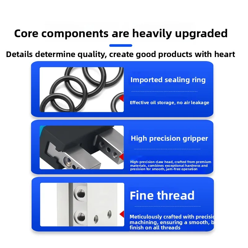 DHWS DHRS DHPS-06-10-16-20-25-35 DHRS-10-16-NO-NC Finger Cylinder Pneumatic Gripper Air Claw