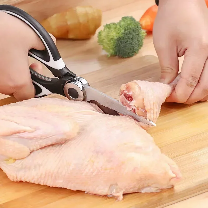 Multifunction Stainless Steel Kitchen Tools Strong Home Vegetable Chopping Fish Food Chicken Bone  Scissors Multi-Purpose Tool image 3