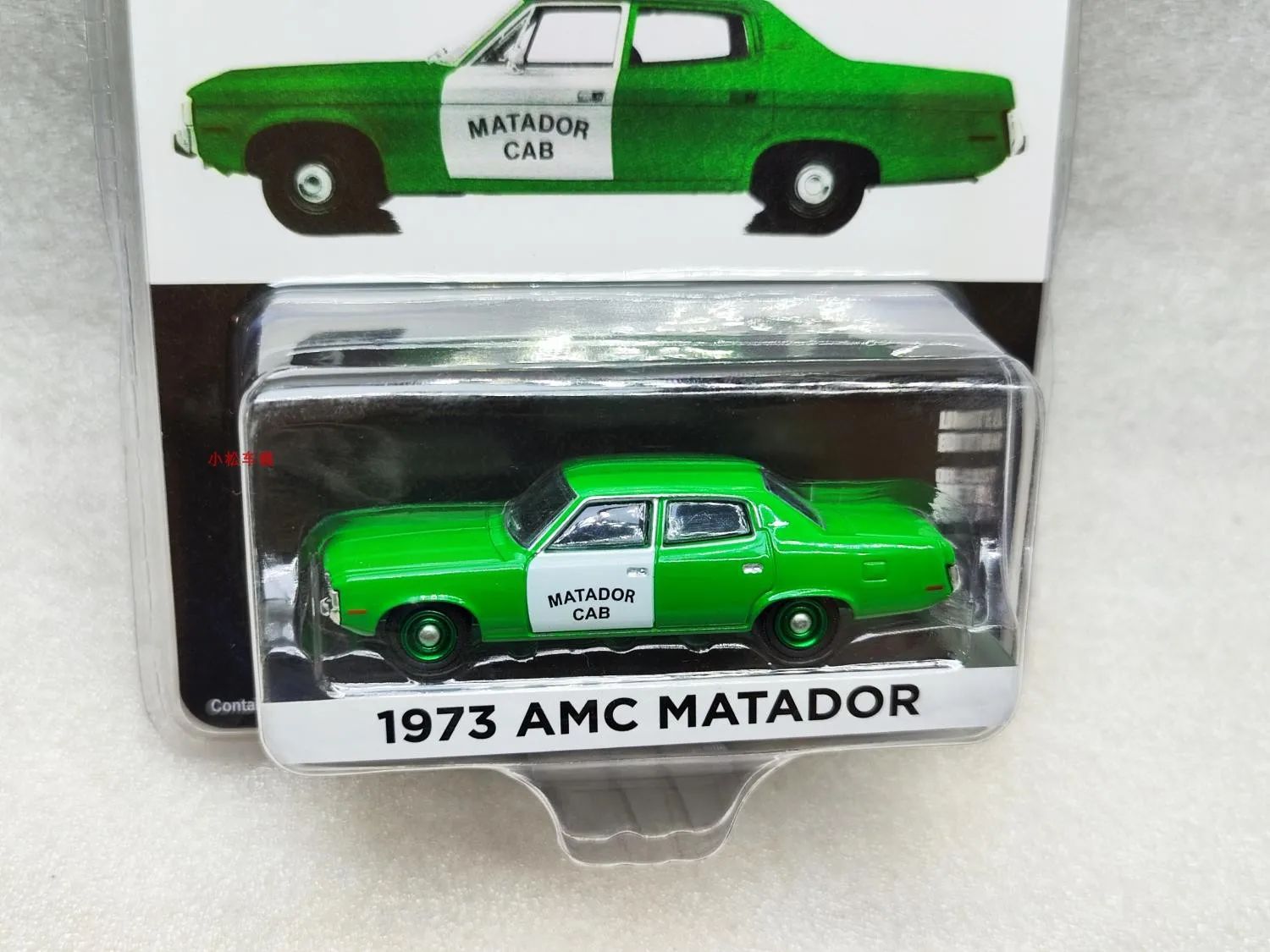 GreenLight 1: 64 1973 AMC Matador Taxi Hohe Simulation Legierung Auto Modell Mini Spielzeug Sammlung Geschenk