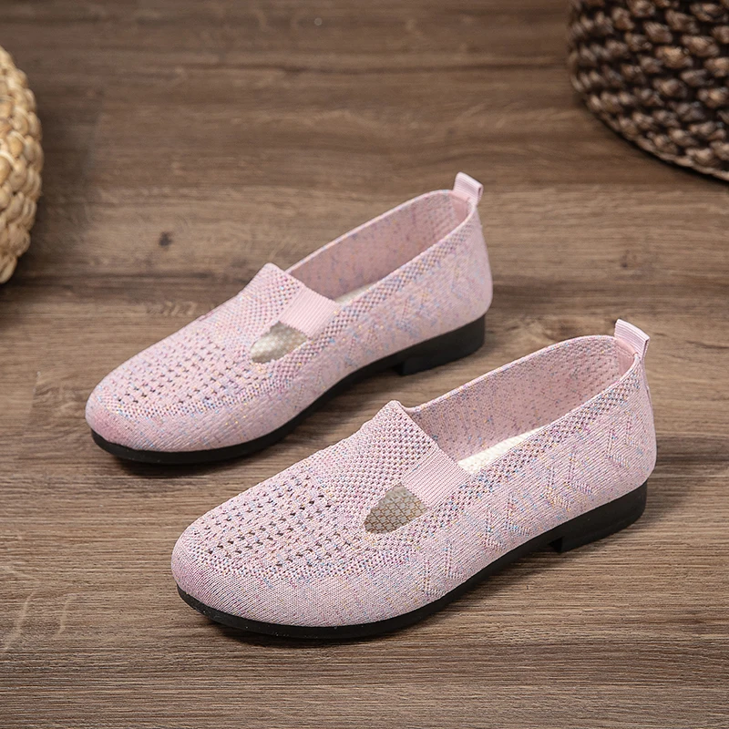 

2025 New Women Shoes Soft Sole Comfortable Leggings Mom's Shoes Casual Shoes Flat Shoes Lightweight Non-Slip Flat Shoes