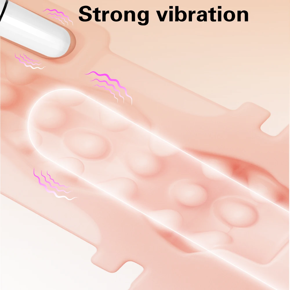 Adult Sex Toy For Men Male Masturbator Penis Trainer Men's Masturbation Cup Simulation Texture Vagina Machine With Vibration view 5