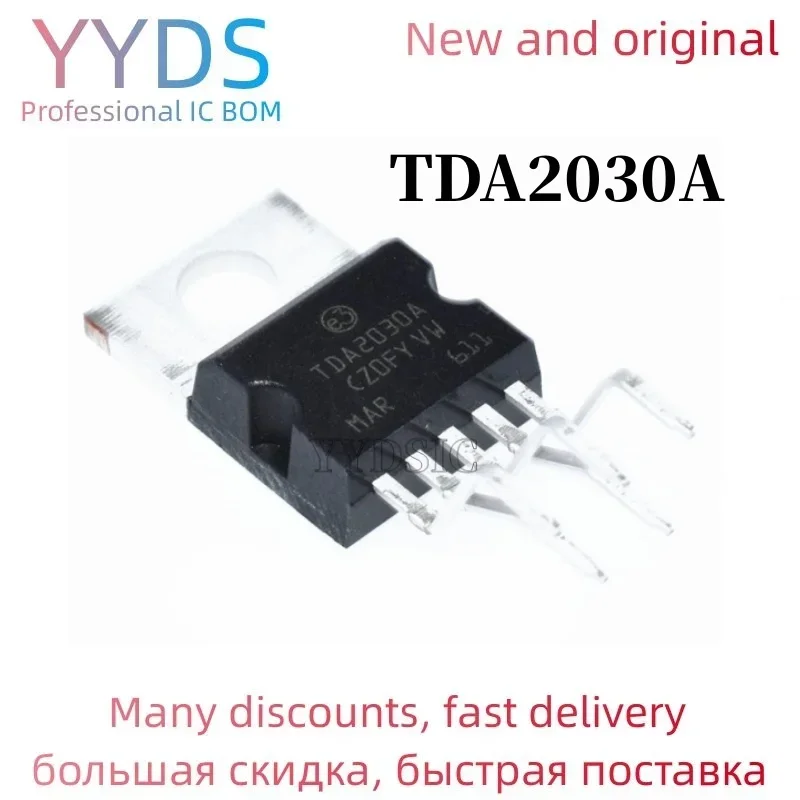 10PCS   Audio-Amplifier Short-Circuit TDA2030A Thermal-Protection Linear TO220-5 TO-220